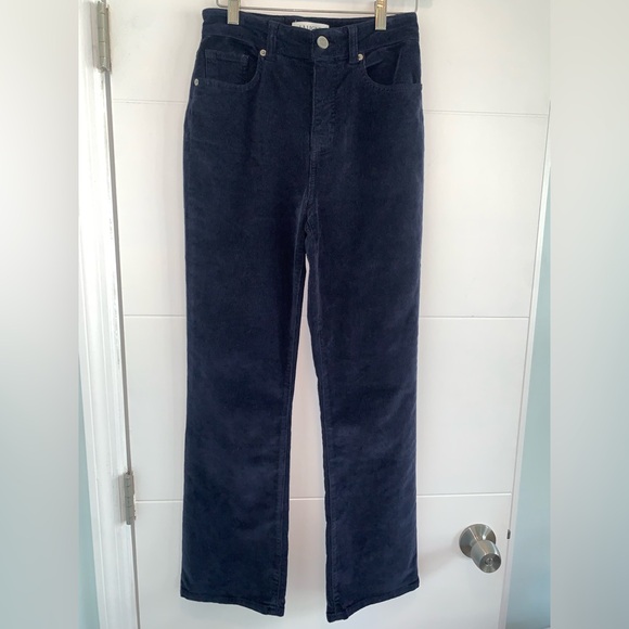 LA LIGNE Reece Meredith Blue Trouser Corduroy Pant 23 - Picture 6 of 9